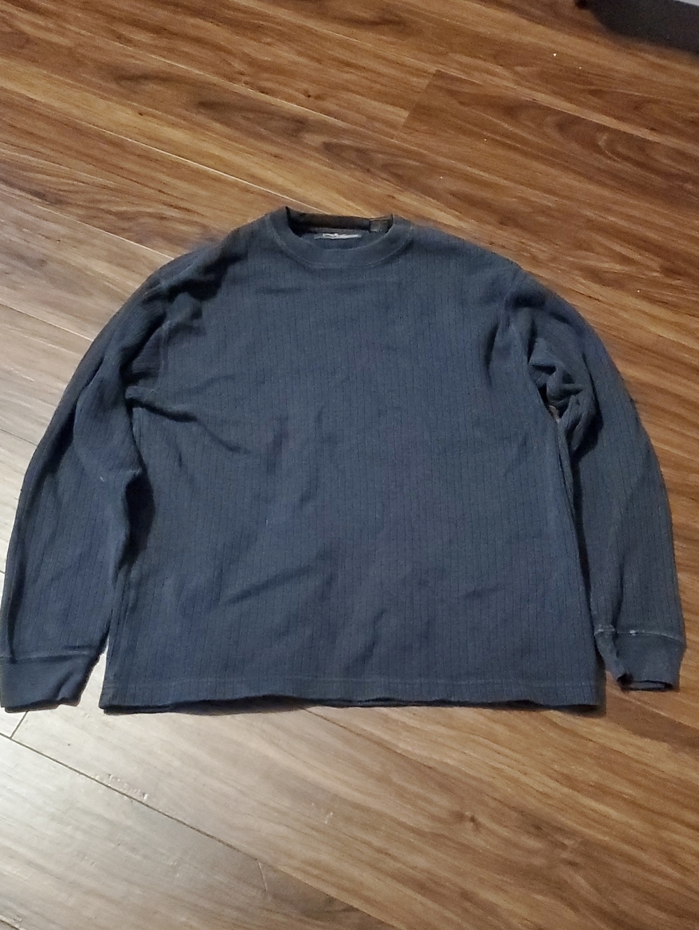 NATURAL LIFE Navy Ribbed Long Sleeve Top